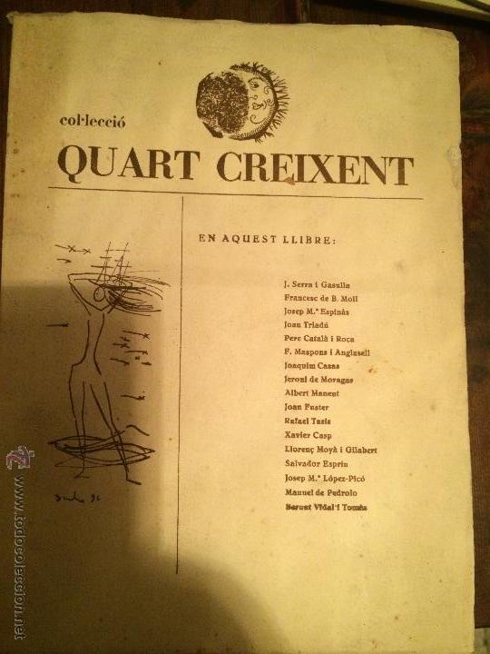 Libros antiguos: Libro Colecci&oacute;n  Cuart Creixent  a&ntilde;os 30 - Foto 1