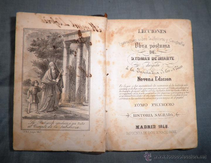 Libros antiguos: LECCIONES INSTRUCTIVAS - TOMAS DE IRIARTE - A&Ntilde;O 1848. - Foto 2