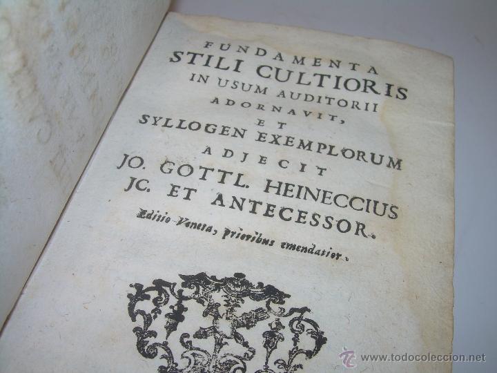 Libros antiguos: LIBRO DE PERGAMINO...FUNDAMENTA STILI CULTIORIS...AÑO 1.743 - Foto 1 - 49290960