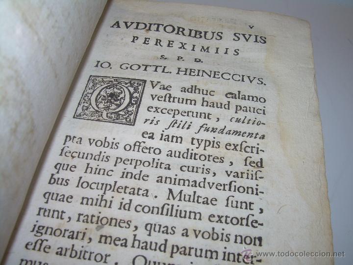 Libros antiguos: LIBRO DE PERGAMINO...FUNDAMENTA STILI CULTIORIS...AÑO 1.743 - Foto 5 - 49290960