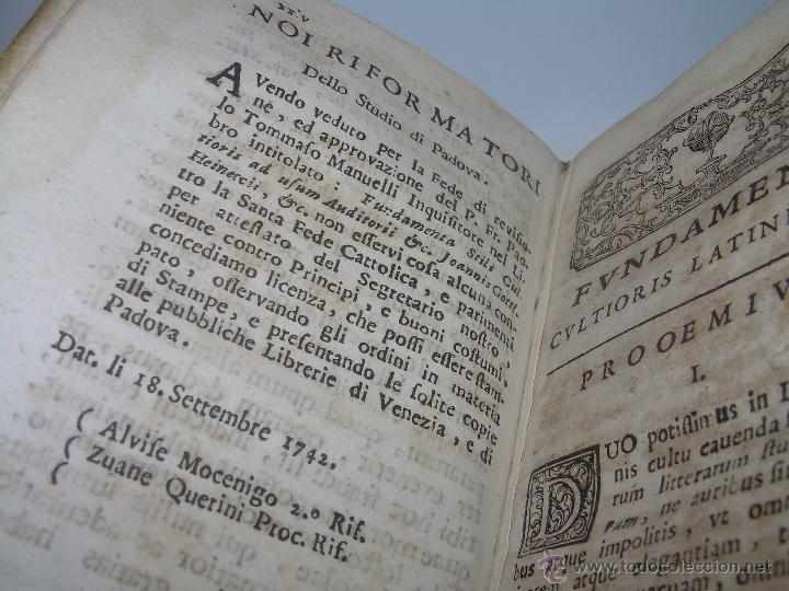 Libros antiguos: LIBRO DE PERGAMINO...FUNDAMENTA STILI CULTIORIS...AÑO 1.743 - Foto 7 - 49290960