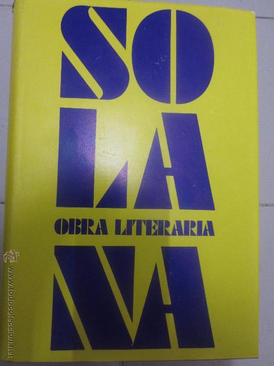Libri antichi: Solana obra literaria