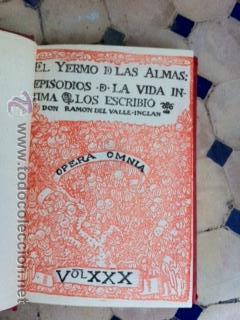 Libros antiguos: VALLE INCLAN. EL YERMO DE LAS ALMAS. 1.922. - Foto 1