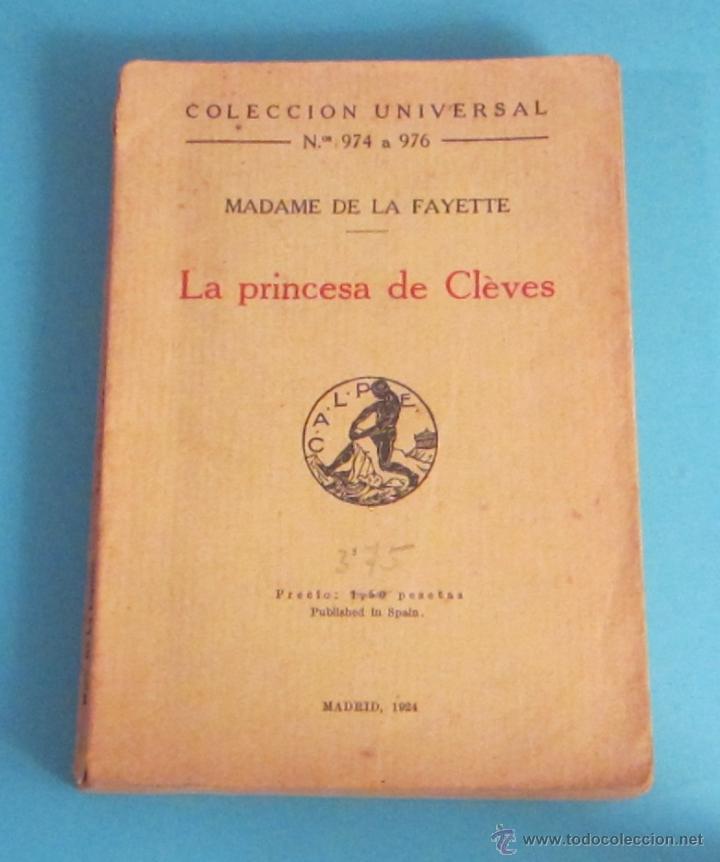 Libros antiguos: LA PRINCESA DE CL&Egrave;VES. MADAME DE LA FAYETTE - Foto 1
