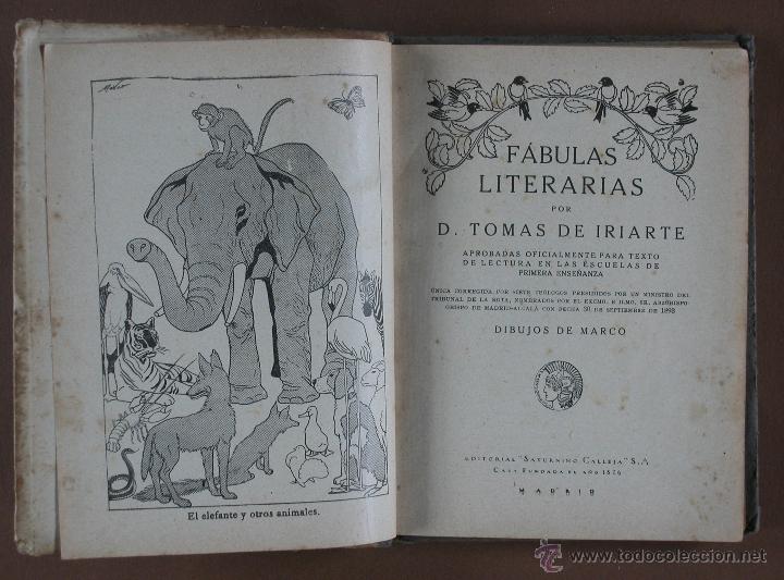 Libros antiguos: F&aacute;bulas literarias. Tomas de Iriarte - Foto 2