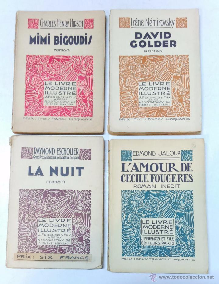 Antiquarische B&uuml;cher: LOTE 4 LIBROS DE - LE LIVRE MODERNE ILLUSTRE - J. FERENCZI ET FILS, EDITEURS, PARIS. VER