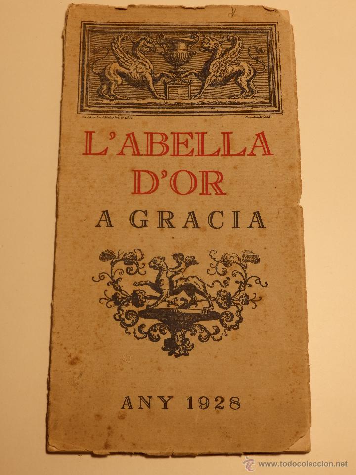 Libros antiguos: L&rsquo;abella d&rsquo;or a Gracia any 1928 - Foto 1