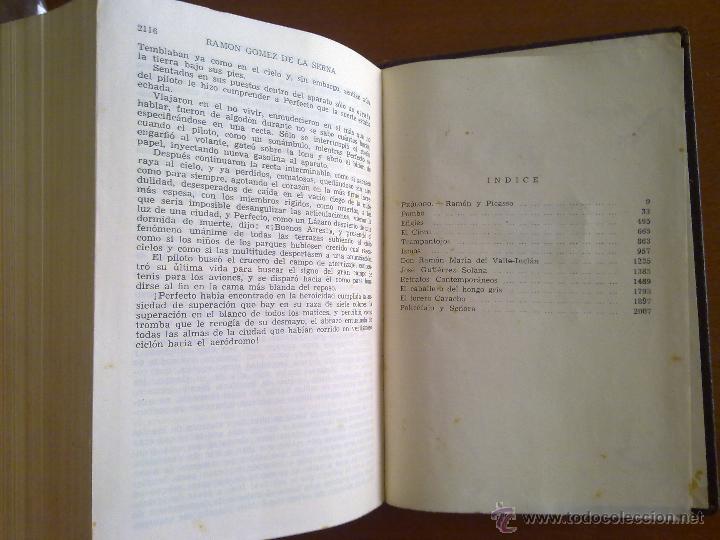 Libros antiguos: OBRAS COMPLETAS, RAM&Oacute;N G&Oacute;MEZ DE LA SERNA (VOL&Uacute;MEN II) - Foto 4