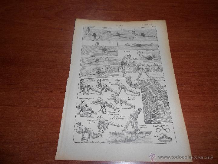 Libros antiguos: BELLA ILUSTRACI&Oacute;N DE DICCIONARIO FRANC&Eacute;S DE 1918: NATACI&Oacute;N