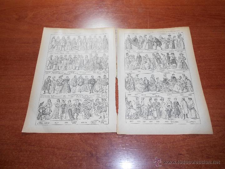 Libros antiguos: BELLA ILUSTRACI&Oacute;N DE DICCIONARIO FRANC&Eacute;S DE 1918: VESTIDO CIVIL HASTA ACTUALIDAD