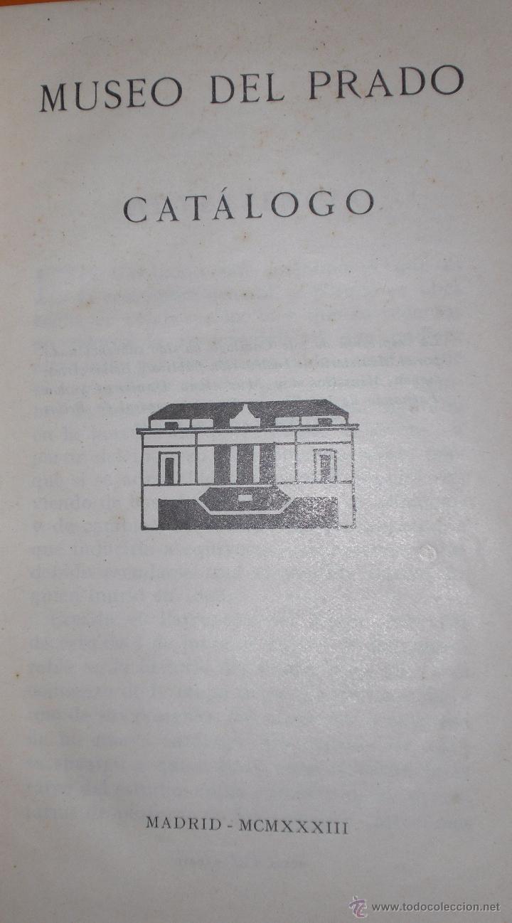 Libros antiguos: catalogo del museo del prado 1933 zxy - Foto 2