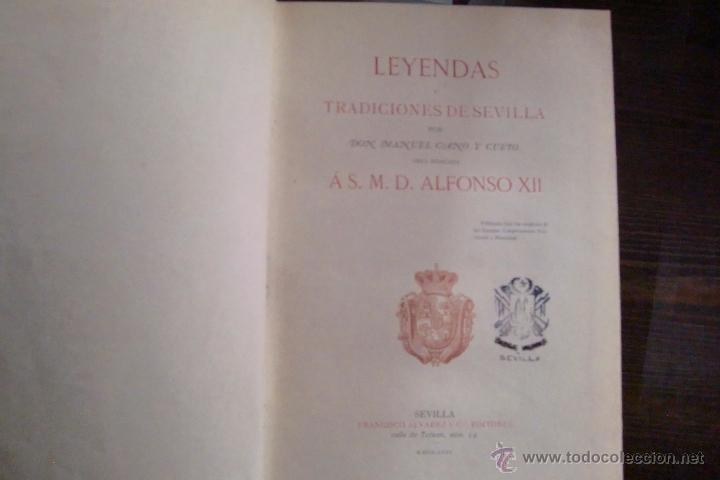 Antiquarische B&uuml;cher: SEVILLA: LEYENDAS Y TRADICIONES DE SEVILLA, Sevilla, 1875.
