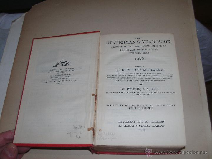Libros antiguos: THE STATESMANS YEAR BOOK - - Foto 2