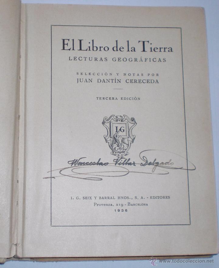 Libros antiguos: El libro de la tierra 1936 - Foto 2