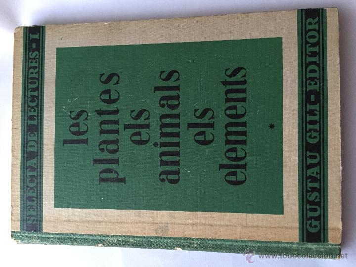 Libros antiguos: Les plantes els animals els elements. - Foto 1