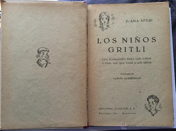 Libros antiguos: Los ni&ntilde;os Gritli - Foto 3