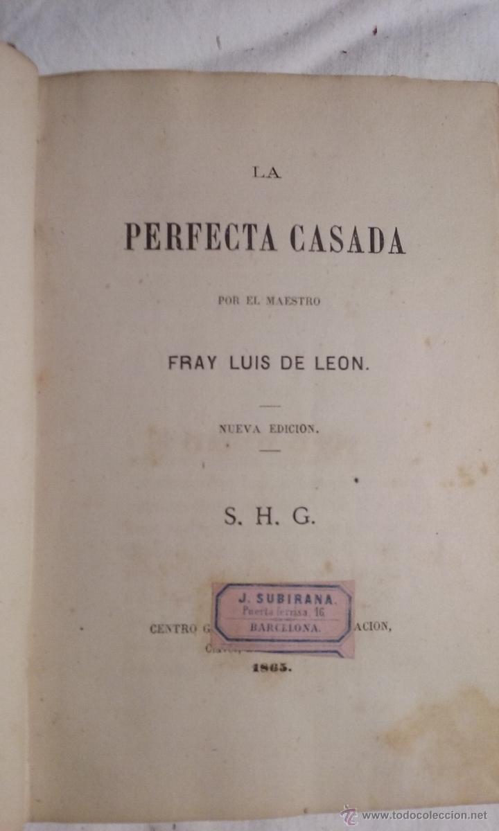 Libros antiguos: La perfecta casada - Foto 2