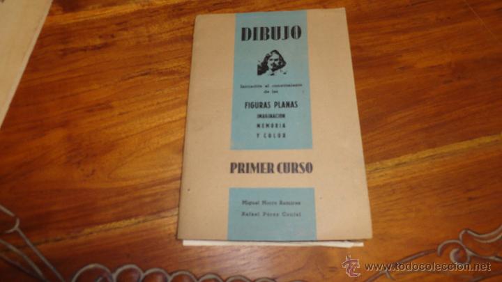 Libros antiguos: Primer curso de dibujo- figuras planas 1958
