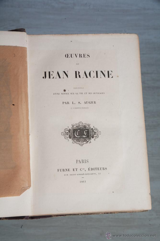 Libros antiguos: OEUVRES DE JEAN RACINE 1861 - Foto 4