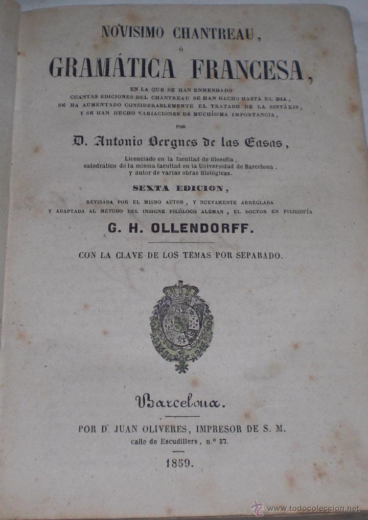 Libros antiguos: gramatica francesa 1859 zxy - Foto 2