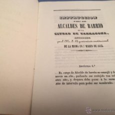 Libros antiguos: TARRAGONA. INSTRUCCION PARA LOS ALCALDES DE BARRIO. TARRAGONA AYUNTAMIENTO CONSTITUCIONAL 1843. . Lote 51391108