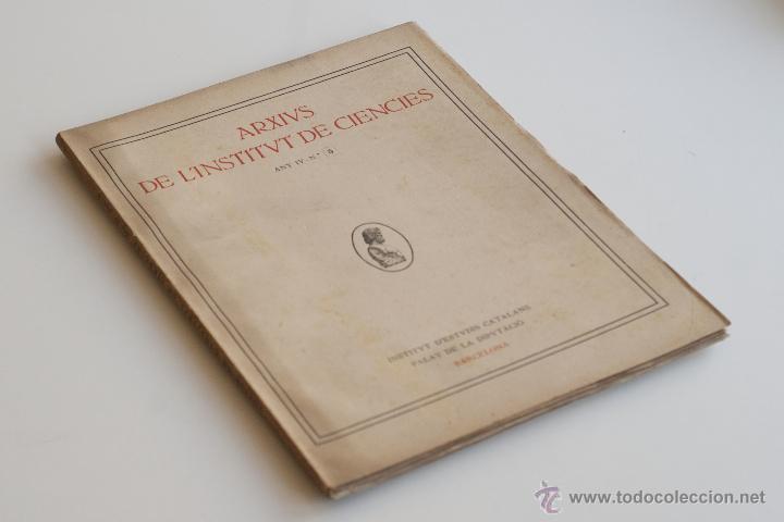 Libros antiguos: Arxius de lInstitut de Ci&egrave;ncies - Any IV - 1919 - Foto 9