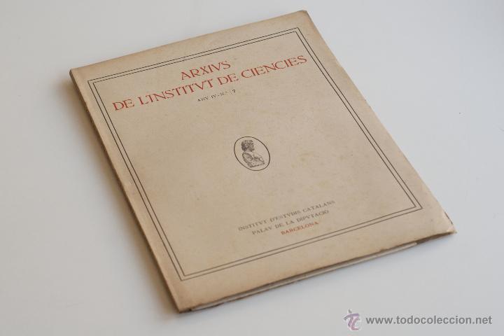 Libros antiguos: Arxius de lInstitut de Ci&egrave;ncies - Any IV - 1919 - Foto 11