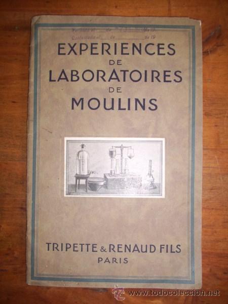 Libros antiguos: EXP&Eacute;RIENCES de Laboratoires de Moulins - Foto 1