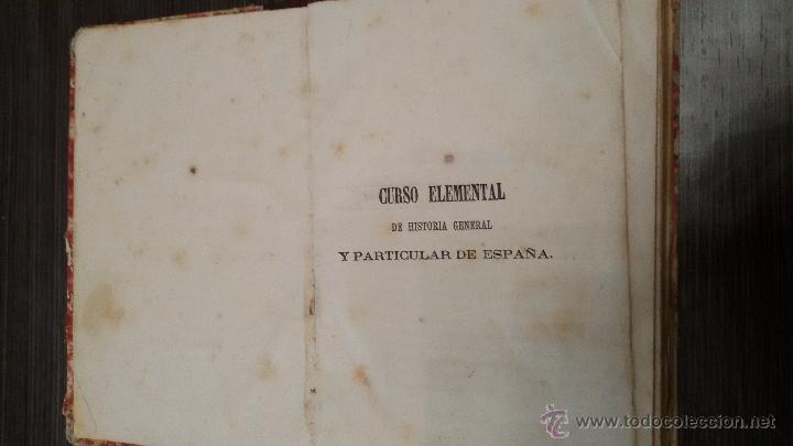 Libros antiguos: Curso elementar de historia general - Foto 1