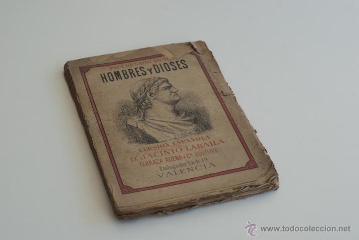 Libros antiguos: Hombres y dioses de Paul de Saint - Victor   1883 - Foto 1