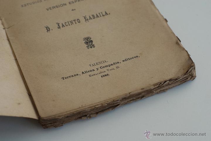 Libros antiguos: Hombres y dioses de Paul de Saint - Victor   1883 - Foto 3