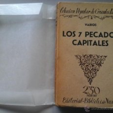 Libros antiguos: LOS 7 PECADOS CAPITALES. BIBLIOTECA NUEVA MADRID 1930. 1ª EDICIÓN. MAX JACOB... ETC. CUBISMO.