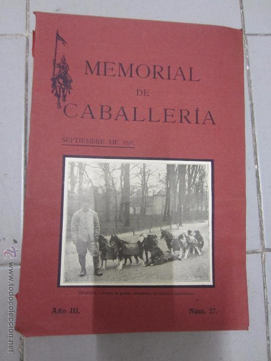 Libri antichi: memorial de caballeria septiembre 1918