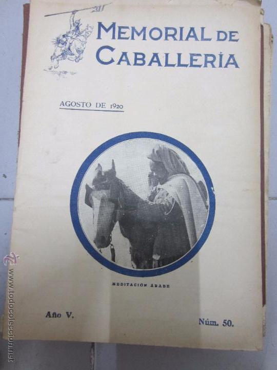 Libri antichi: Memorial de caballeria agosto 1920