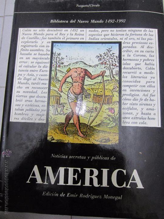 Libros antiguos: Noticias secretas y publicadas de america