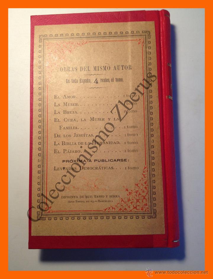 Libros antiguos: El Pajaro - J. Michelet (1886) - Foto 2