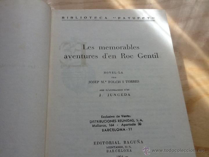 Libros antiguos: Roc gentil, biblioteca Patufet. 1954 - Foto 2