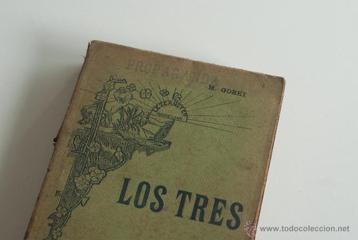 Libros antiguos: Los tres - M. Gorki - Foto 2