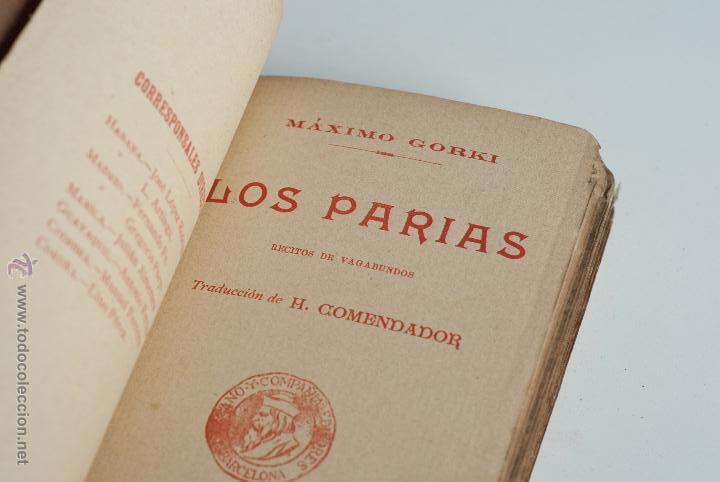 Libros antiguos: Los Parias - M&aacute;ximo Gorki  1902 - Foto 2