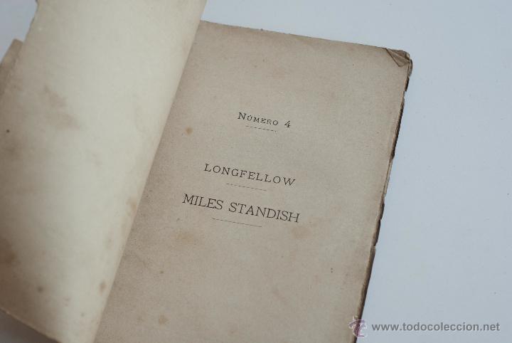 Libros antiguos: Biblioteca Ilustrada - Miles Standish - Longfellow 1893 - Foto 2