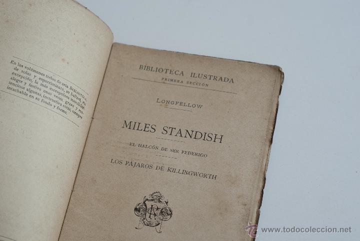 Libros antiguos: Biblioteca Ilustrada - Miles Standish - Longfellow 1893 - Foto 3