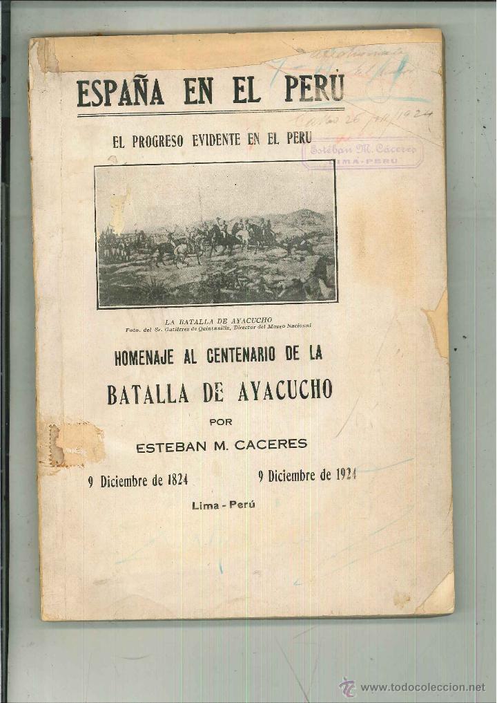 Libros antiguos: ESPA&Ntilde;A EN EL PER&Uacute;. ESTEBAN M. CACERES - Foto 1