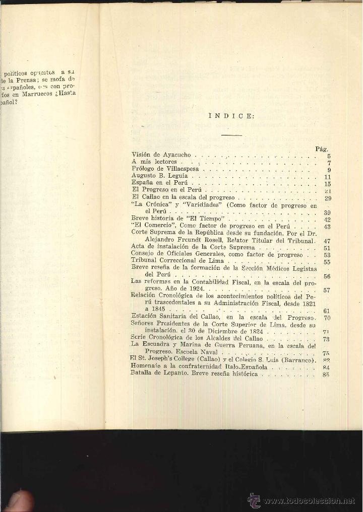 Libros antiguos: ESPA&Ntilde;A EN EL PER&Uacute;. ESTEBAN M. CACERES - Foto 5