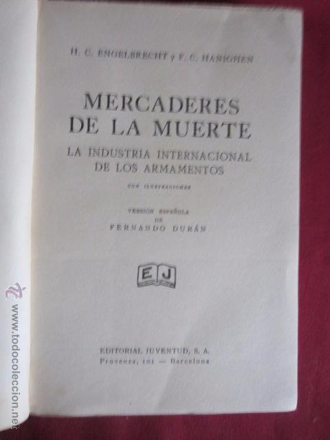 Libros antiguos: MERCADERES DE LA MUERTE - Foto 2