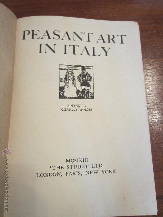 Libros antiguos: Pesant art in italy 1913