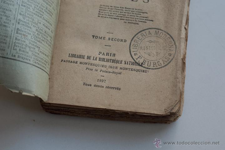 Libros antiguos: Fables Tome II - La Fontaine  1892 - Foto 3