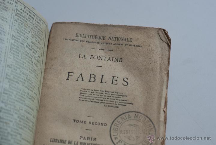 Libros antiguos: Fables Tome II - La Fontaine  1892 - Foto 4