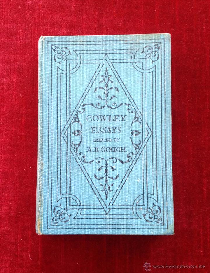 Libros antiguos: COWLEY ESSAYS - A.B. GOUGH - 1915 - Foto 1