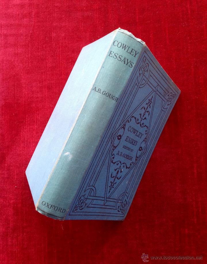 Libros antiguos: COWLEY ESSAYS - A.B. GOUGH - 1915 - Foto 2