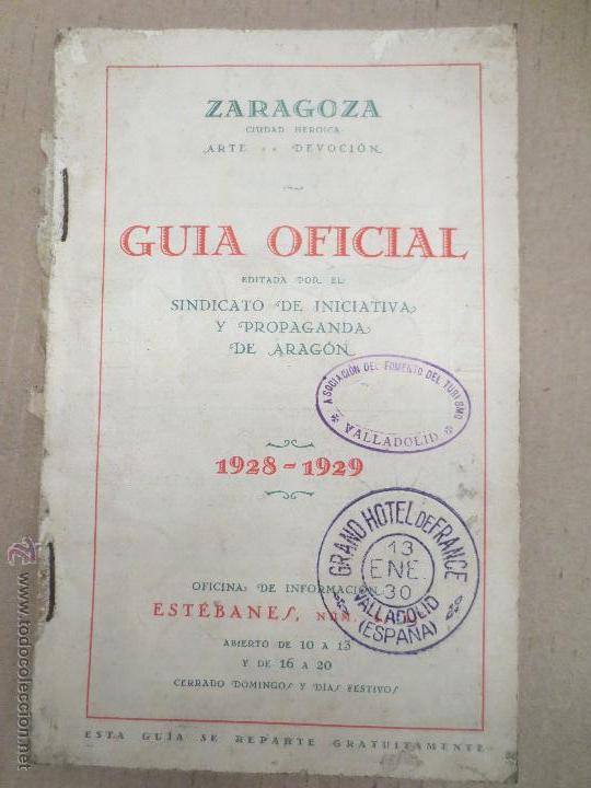 Antiquarische B&uuml;cher: zaragoza guia oficial 1928 1929